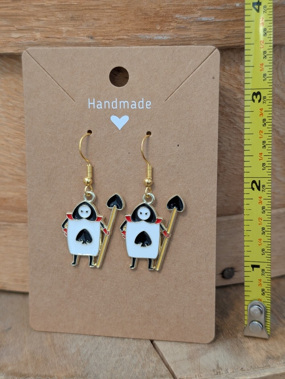 Disney's Alice In Wonderland Enamel Metal Earrings NEW